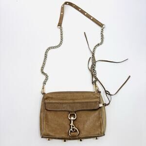 Rebecca Minkoff mini MAC Crossbody Brown Leather Bag